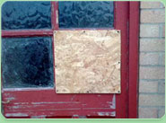 boarded up Ilford